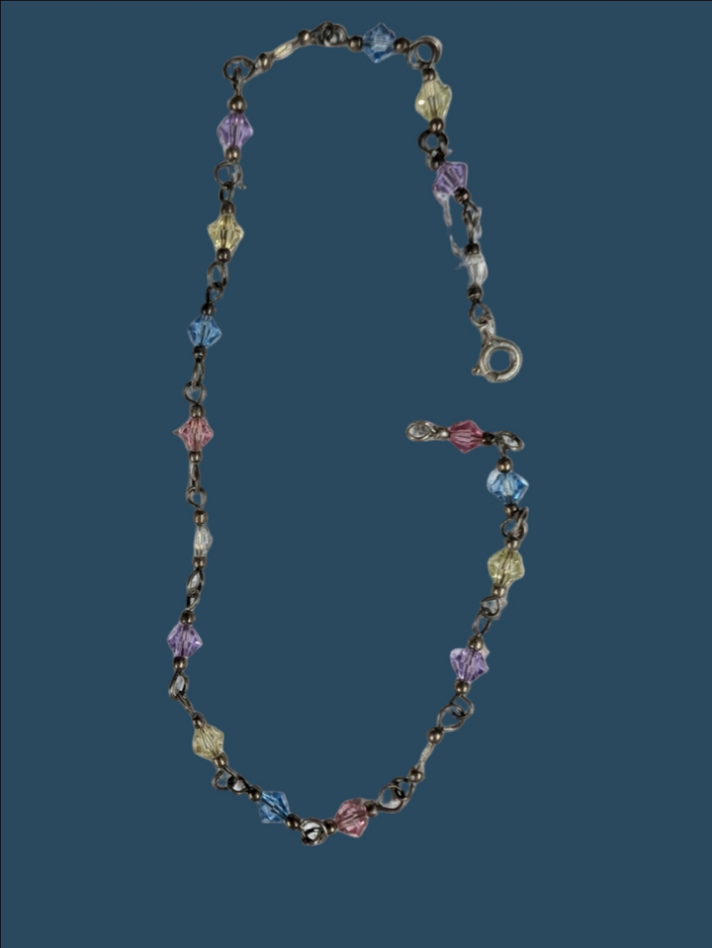Bracelet Delicate Multicolor Crystal Bead Bracelet- Pastel